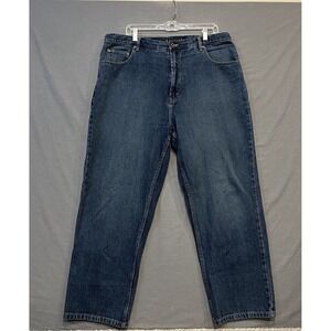 Nautica J-Class Jeans Mens Size *38x29 Blue Relaxed Fit Denim Pants Preppy